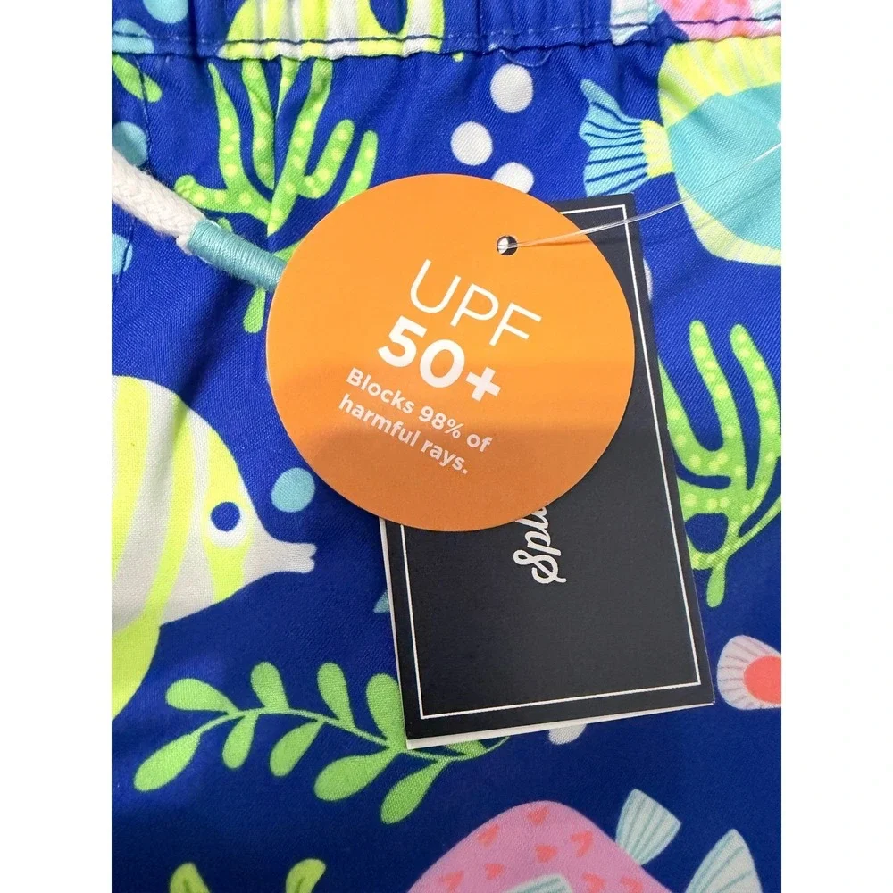 Gymboree‎ Boys Size 6 Tropical Fish Swim Trunks Blue UPF 50+ NWT 3045641